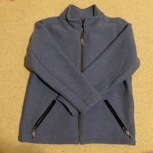 ibex Full Zip Up 100% Wool Sweater Jacket Womens XL